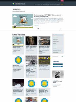 Smithsonian Newsdesk Portfolio Image